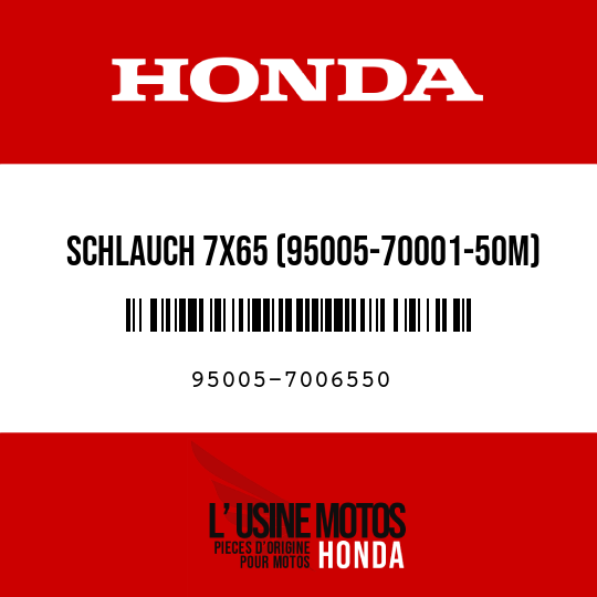 image de 95005-7006550 SCHLAUCH 7X65 (95005-70001-50M)
