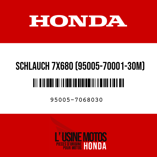 image de 95005-7068030 SCHLAUCH 7X680 (95005-70001-30M)
