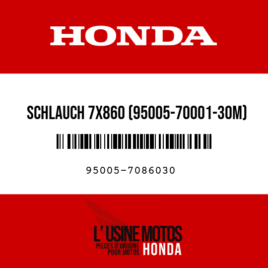 image de 95005-7086030 SCHLAUCH 7X860 (95005-70001-30M)