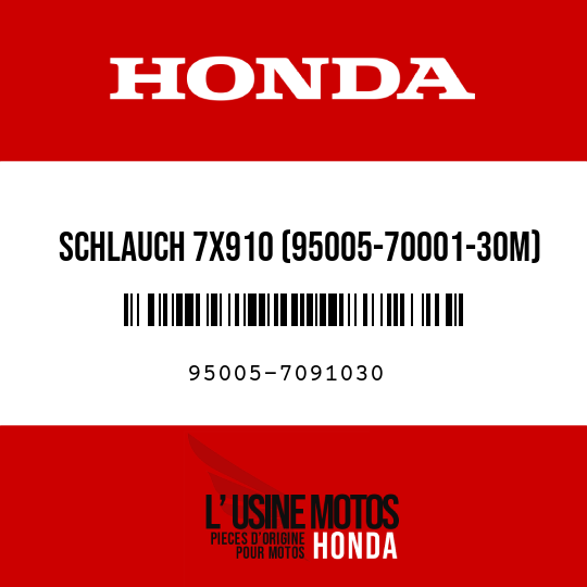 image de 95005-7091030 SCHLAUCH 7X910 (95005-70001-30M)