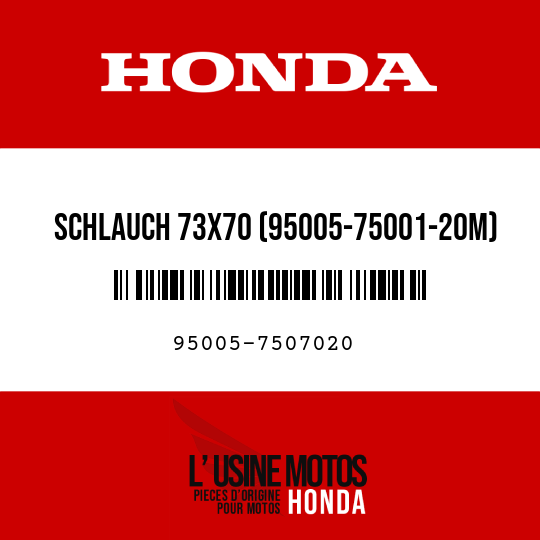 image de 95005-7507020 SCHLAUCH 73X70 (95005-75001-20M)