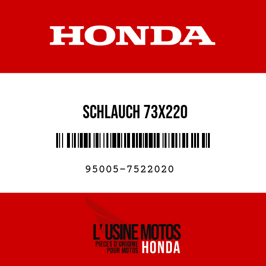image de 95005-7522020 SCHLAUCH 73X220