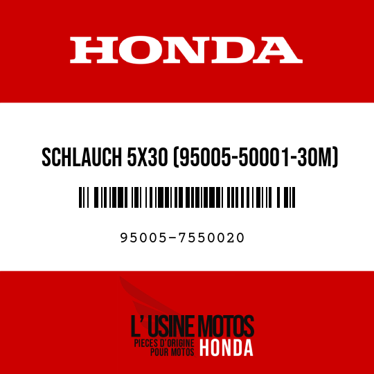 image de 95005-7550020 SCHLAUCH 5X30 (95005-50001-30M)