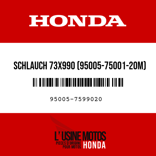 image de 95005-7599020 SCHLAUCH 73X990 (95005-75001-20M)