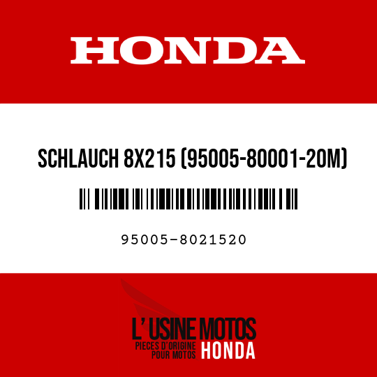image de 95005-8021520 SCHLAUCH 8X215 (95005-80001-20M)