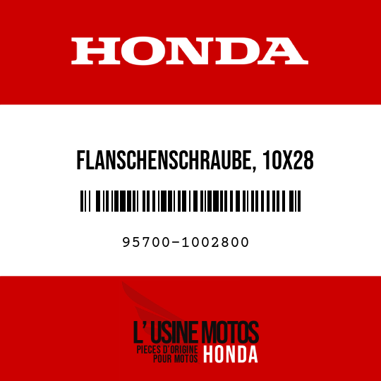 image de 95700-1002800 FLANSCHENSCHRAUBE, 10X28