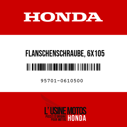 image de 95701-0610500 FLANSCHENSCHRAUBE, 6X105