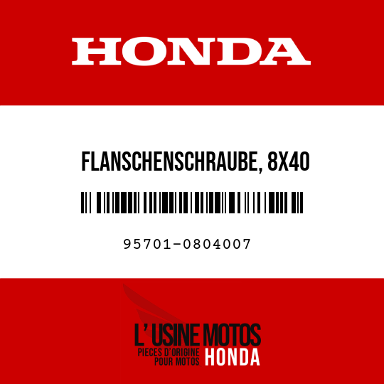 image de 95701-0804007 FLANSCHENSCHRAUBE, 8X40