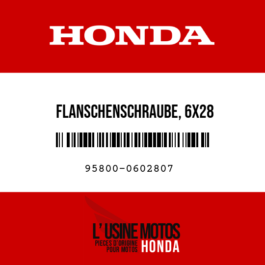 image de 95800-0602807 FLANSCHENSCHRAUBE, 6X28