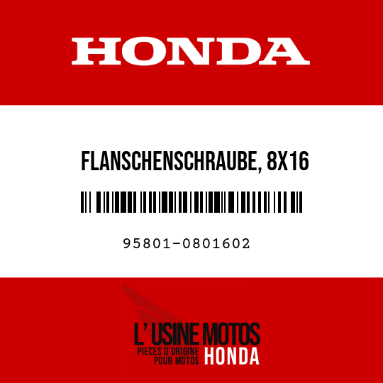 image de 95801-0801602 FLANSCHENSCHRAUBE, 8X16