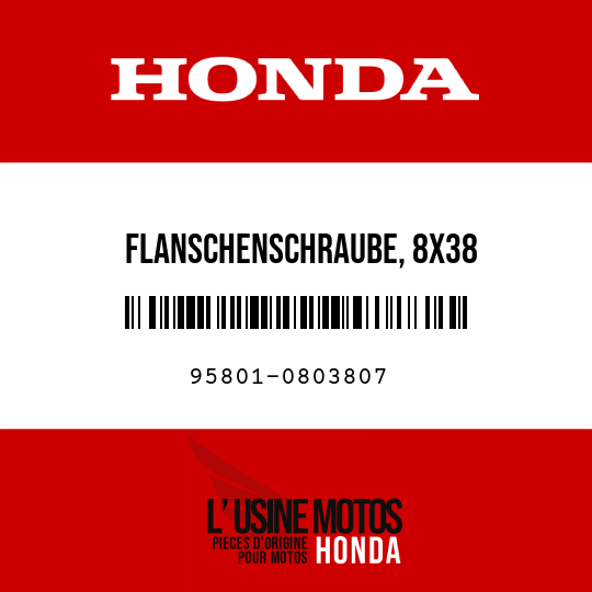 image de 95801-0803807 FLANSCHENSCHRAUBE, 8X38