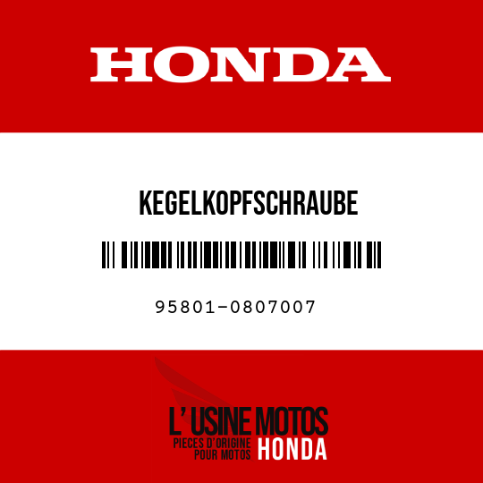image de 95801-0807007 KEGELKOPFSCHRAUBE
