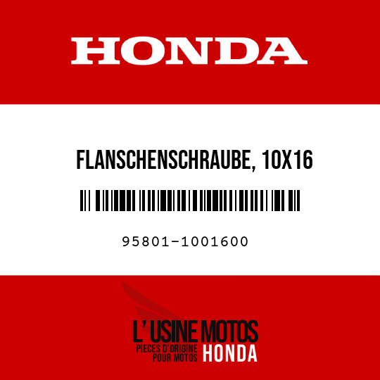 image de 95801-1001600 FLANSCHENSCHRAUBE, 10X16