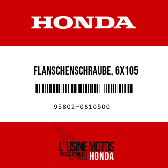 image de 95802-0610500 FLANSCHENSCHRAUBE, 6X105