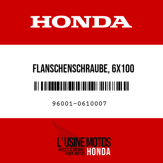 image de 96001-0610007 FLANSCHENSCHRAUBE, 6X100