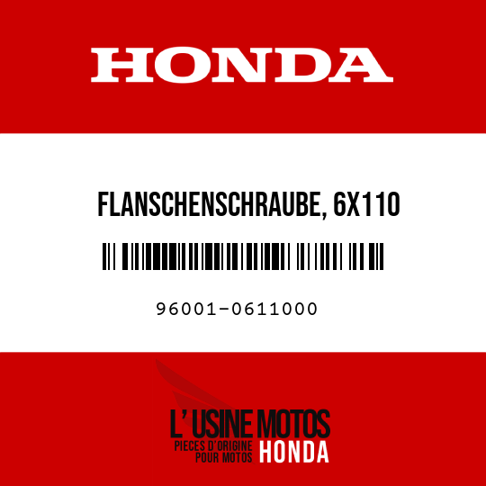 image de 96001-0611000 FLANSCHENSCHRAUBE, 6X110