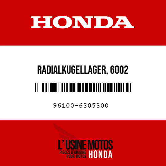 image de 96100-6305300 RADIALKUGELLAGER, 6002