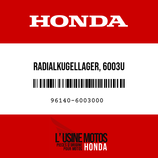 image de 96140-6003000 RADIALKUGELLAGER, 6003U