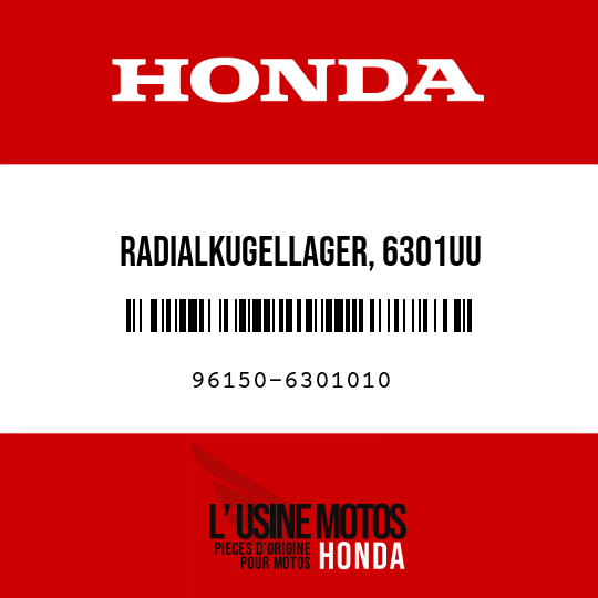 image de 96150-6301010 RADIALKUGELLAGER, 6301UU