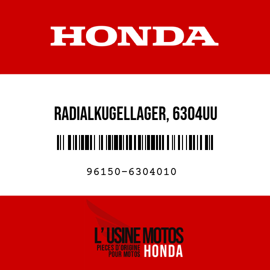 image de 96150-6304010 RADIALKUGELLAGER, 6304UU