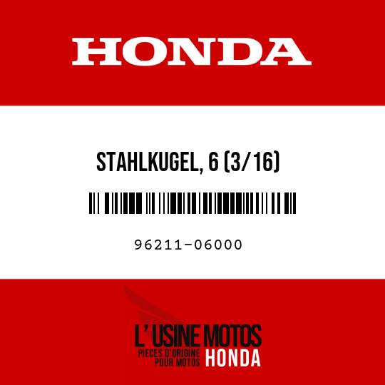 image de 96211-06000 STAHLKUGEL, 6 (3/16)