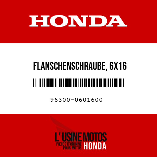 image de 96300-0601600 FLANSCHENSCHRAUBE, 6X16