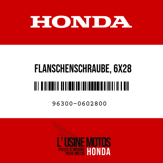 image de 96300-0602800 FLANSCHENSCHRAUBE, 6X28