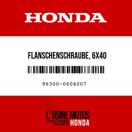 image de 96300-0604007 FLANSCHENSCHRAUBE, 6X40