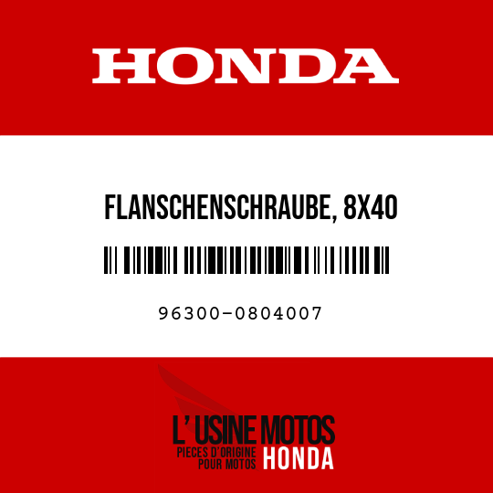 image de 96300-0804007 FLANSCHENSCHRAUBE, 8X40