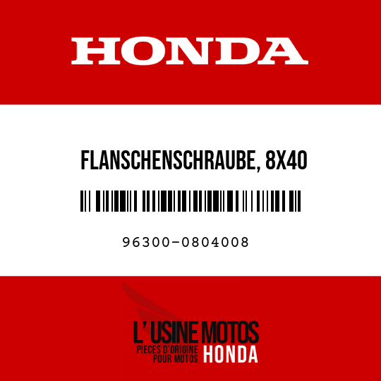 image de 96300-0804008 FLANSCHENSCHRAUBE, 8X40