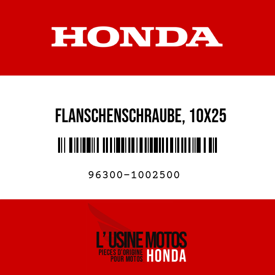 image de 96300-1002500 FLANSCHENSCHRAUBE, 10X25