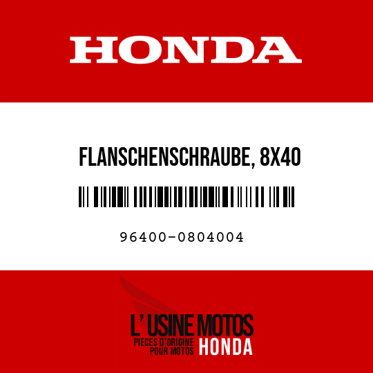 image de 96400-0804004 FLANSCHENSCHRAUBE, 8X40