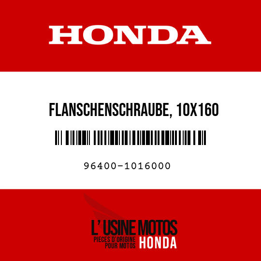 image de 96400-1016000 FLANSCHENSCHRAUBE, 10X160