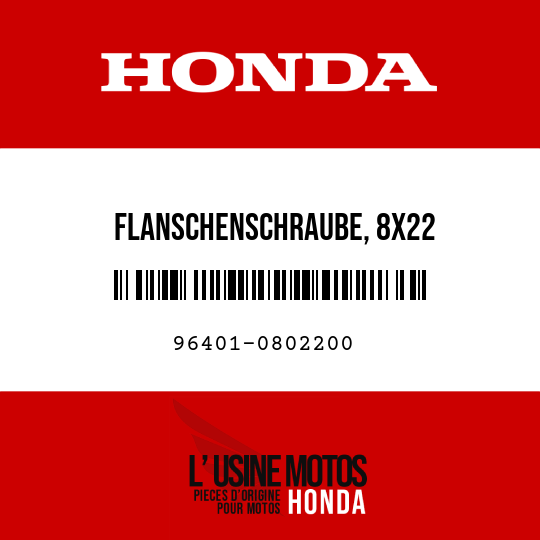 image de 96401-0802200 FLANSCHENSCHRAUBE, 8X22