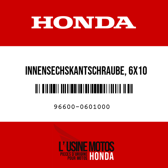 image de 96600-0601000 INNENSECHSKANTSCHRAUBE, 6X10