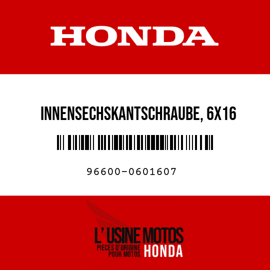 image de 96600-0601607 INNENSECHSKANTSCHRAUBE, 6X16