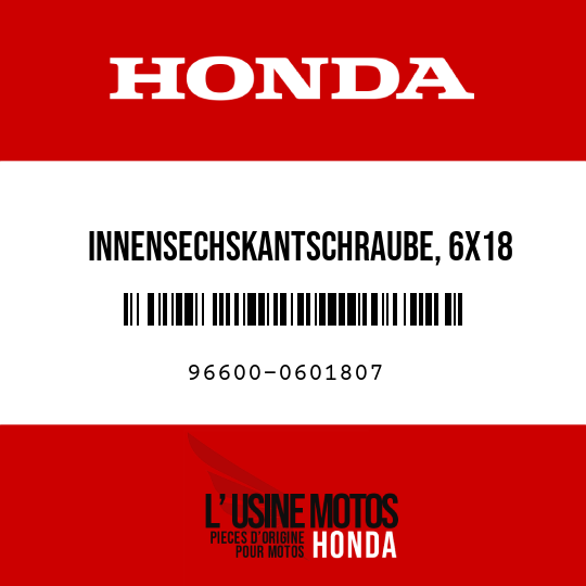 image de 96600-0601807 INNENSECHSKANTSCHRAUBE, 6X18