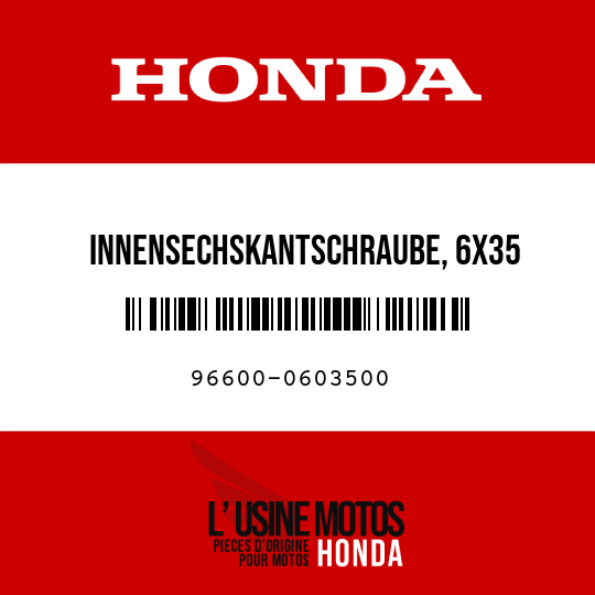 image de 96600-0603500 INNENSECHSKANTSCHRAUBE, 6X35