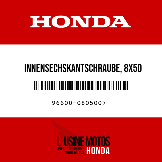 image de 96600-0805007 INNENSECHSKANTSCHRAUBE, 8X50
