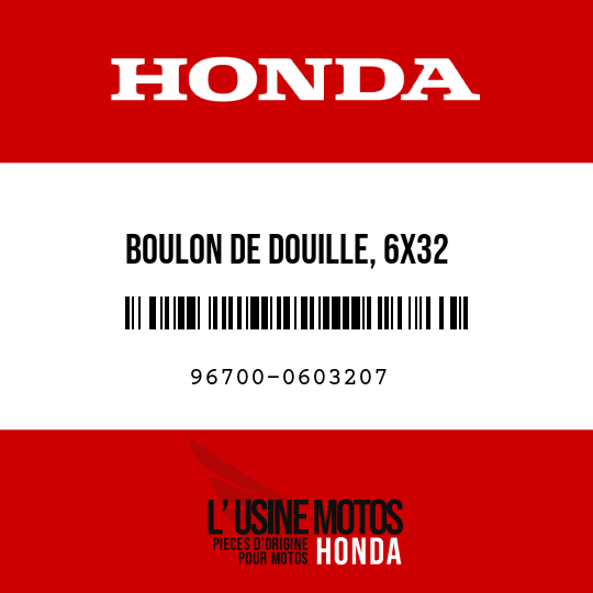 image de 96700-0603207 BOULON DE DOUILLE, 6X32