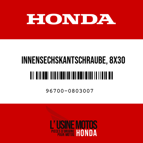 image de 96700-0803007 INNENSECHSKANTSCHRAUBE, 8X30