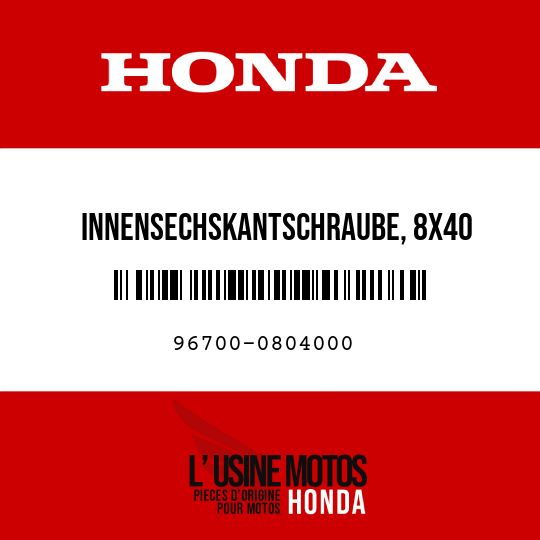 image de 96700-0804000 INNENSECHSKANTSCHRAUBE, 8X40