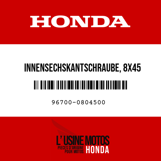 image de 96700-0804500 INNENSECHSKANTSCHRAUBE, 8X45