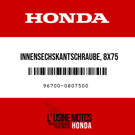 image de 96700-0807500 INNENSECHSKANTSCHRAUBE, 8X75