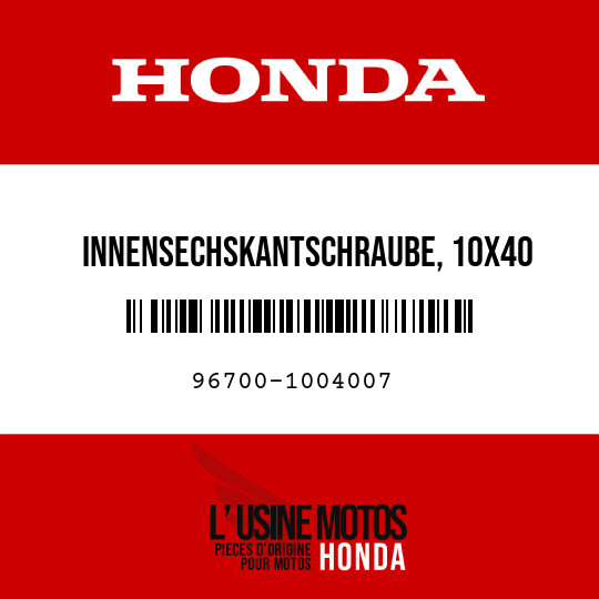 image de 96700-1004007 INNENSECHSKANTSCHRAUBE, 10X40