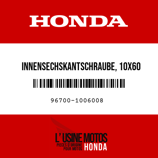 image de 96700-1006008 INNENSECHSKANTSCHRAUBE, 10X60