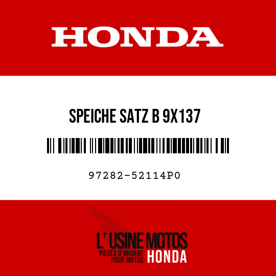 image de 97282-52114P0 SPEICHE SATZ B 9X137