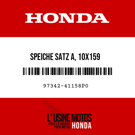 image de 97342-41158P0 SPEICHE SATZ A, 10X159