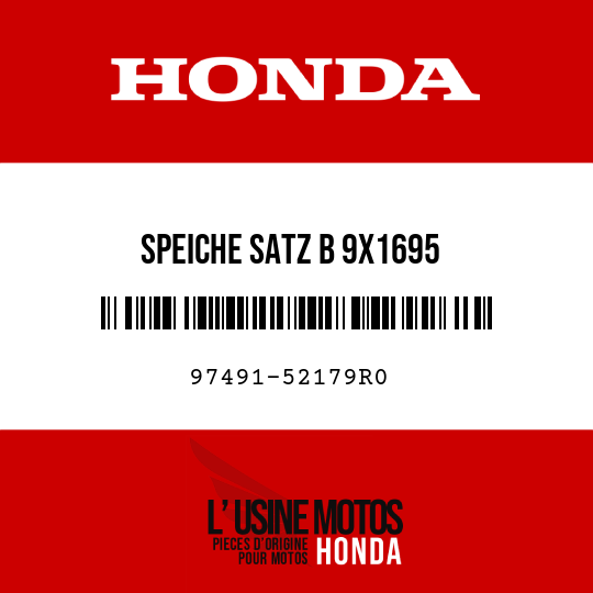 image de 97491-52179R0 SPEICHE SATZ B 9X1695