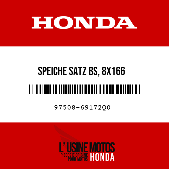 image de 97508-69172Q0 SPEICHE SATZ BS, 8X166